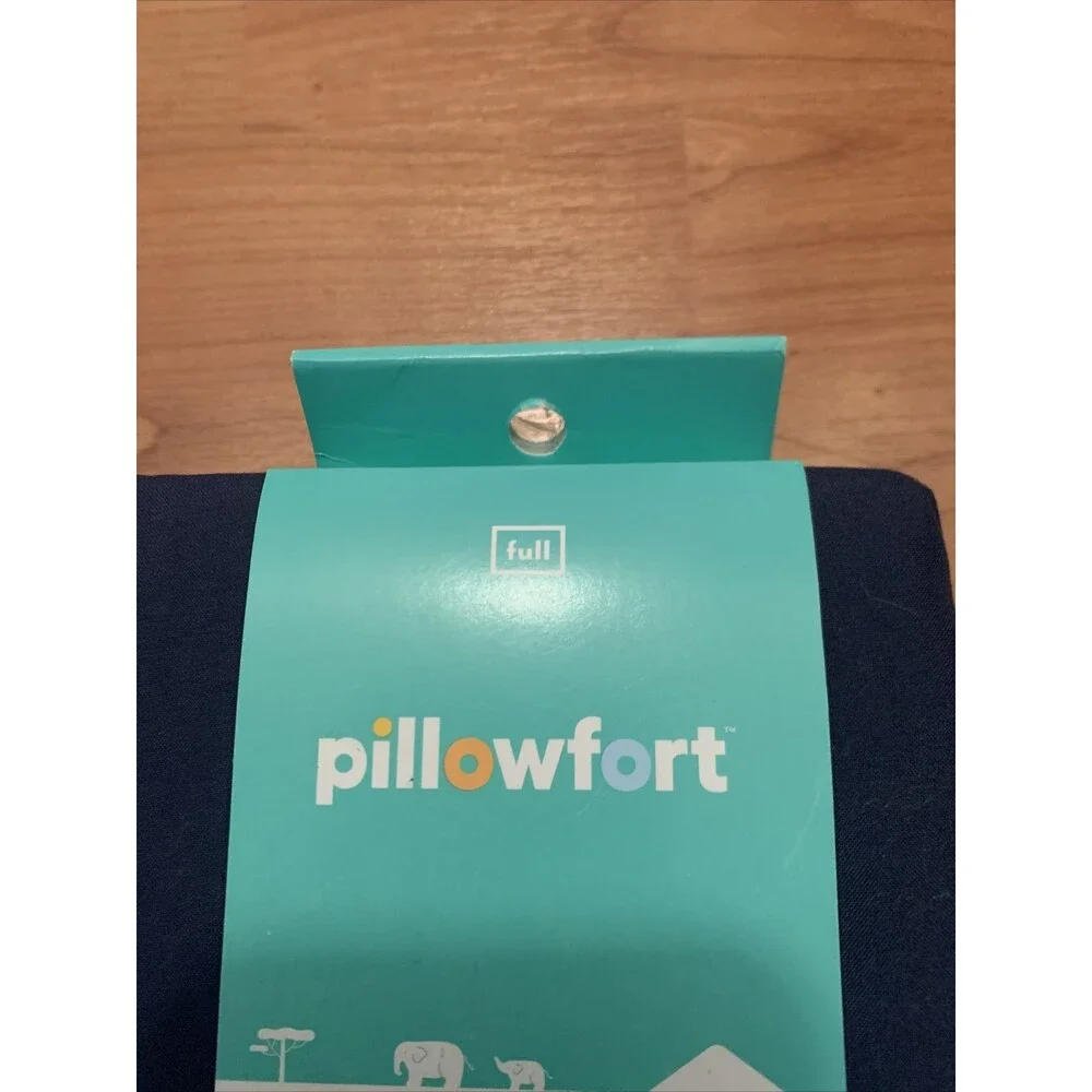 Pillowfort Full Microfiber Flat Sheet Solid Blue
